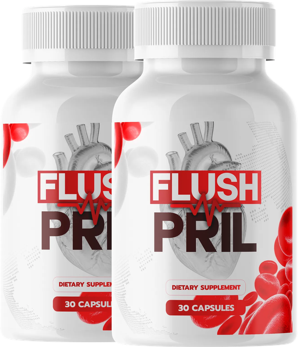 FlushPril two-bottle package, 30 capsules each